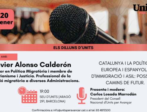 Dia 20 Dilluns d’Units amb Xavier Alonso Calderón